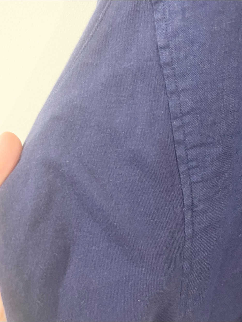 Eileen Fisher Navy Blue Linen Organic Cotton Panels Blazer Jacket size 3X - Picture 2 of 8